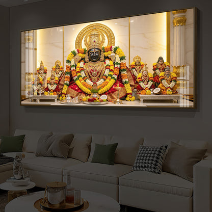 Badrinarayan Modern Luxury Backlight Horizontal Wall Art