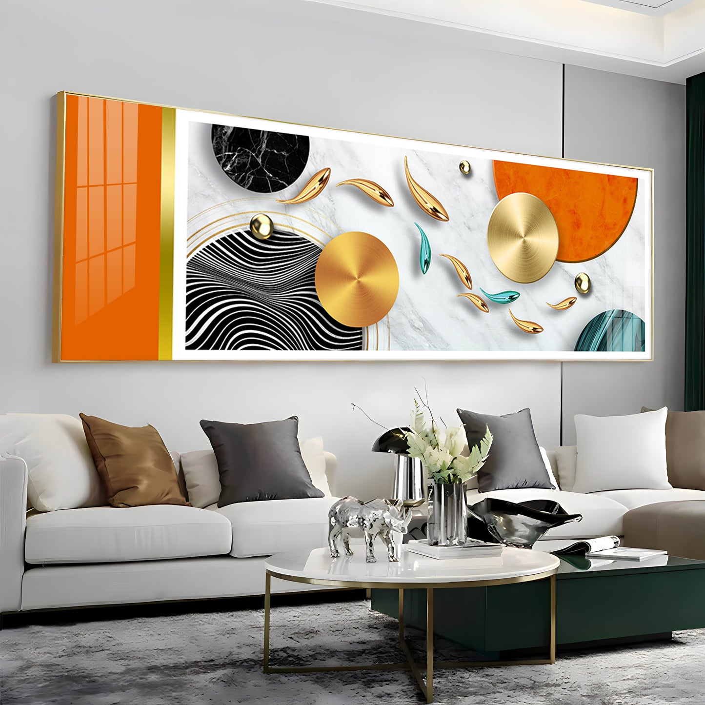 Vibrant Surface Showcase Premium Acrylic Horizontal Wall Art