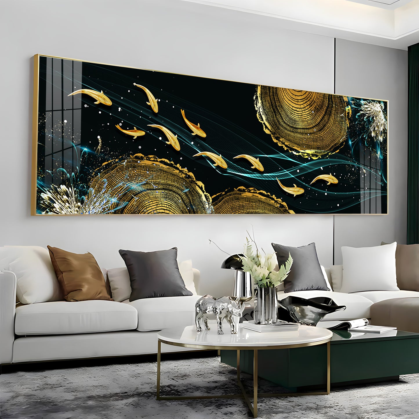 Luminous Fish Premium Acrylic Horizontal Wall Art