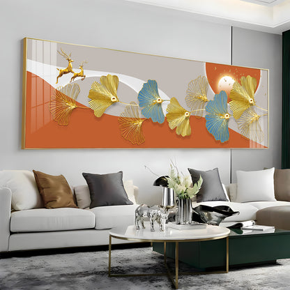 Leaf Fusion Premium Acrylic Horizontal Wall Art