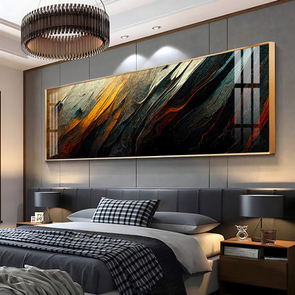 Ember Color Flow Premium Acrylic Horizontal Wall Art