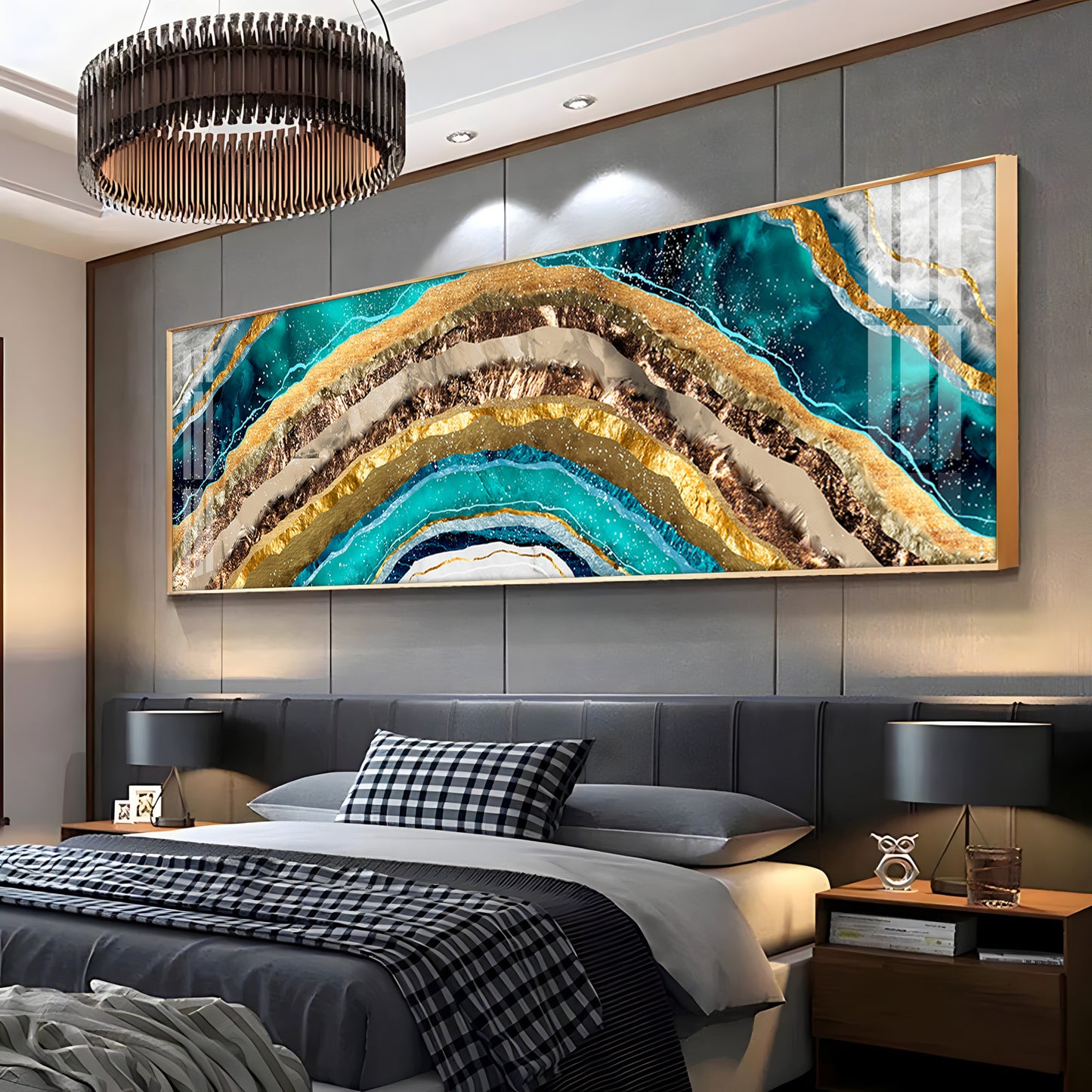 Multi Colored Abstract Premium Acrylic Horizontal Wall Art