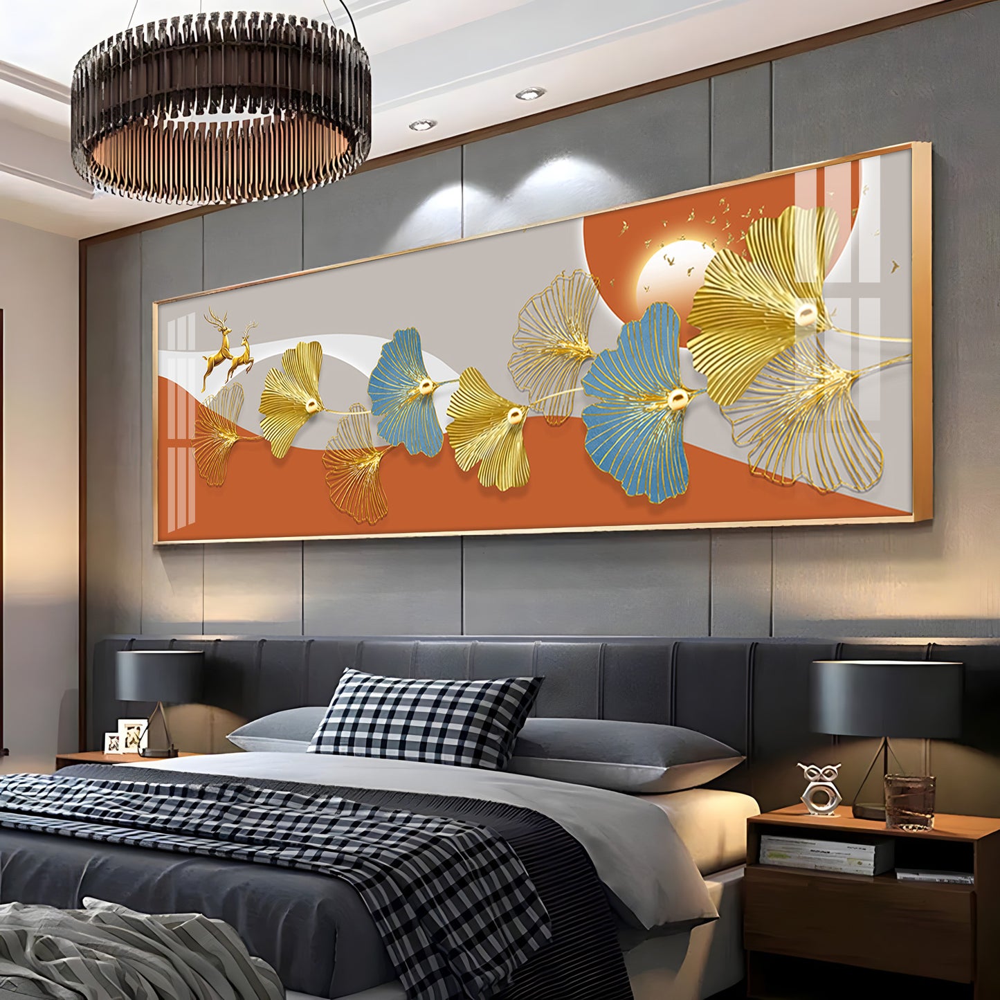 Leaf Fusion Premium Acrylic Horizontal Wall Art