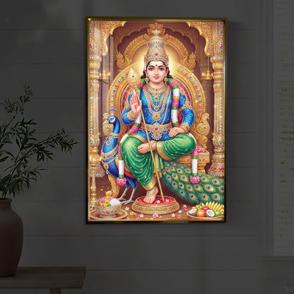 Muruganthunai Modern Luxury Backlight Vertical Wall Art