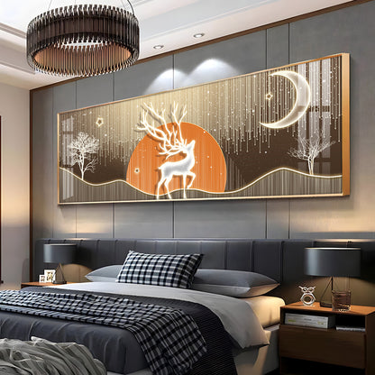 Deer Silverlight Stag Premium Acrylic Horizontal Wall Art