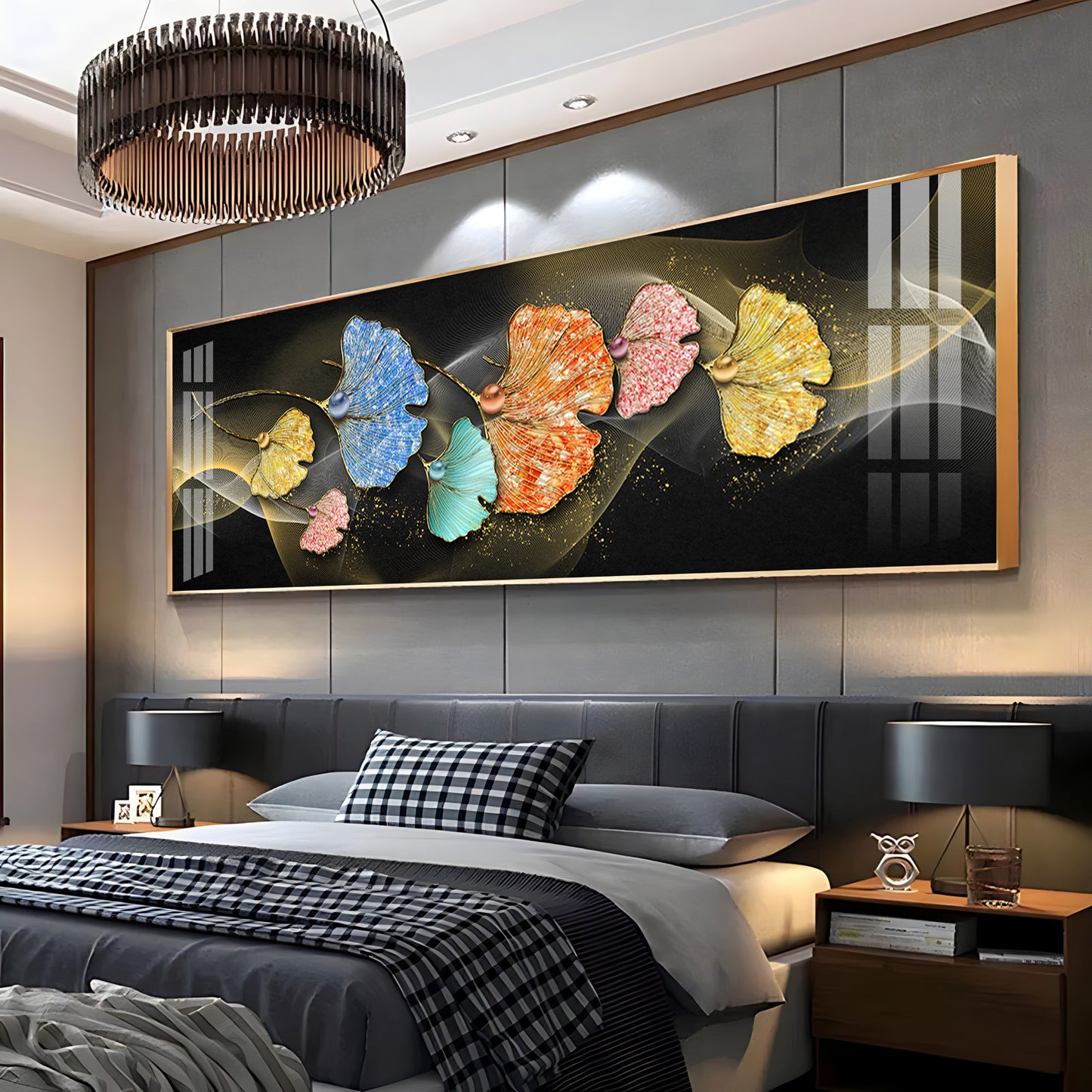 Leaf Bliss Premium Acrylic Horizontal Wall Art