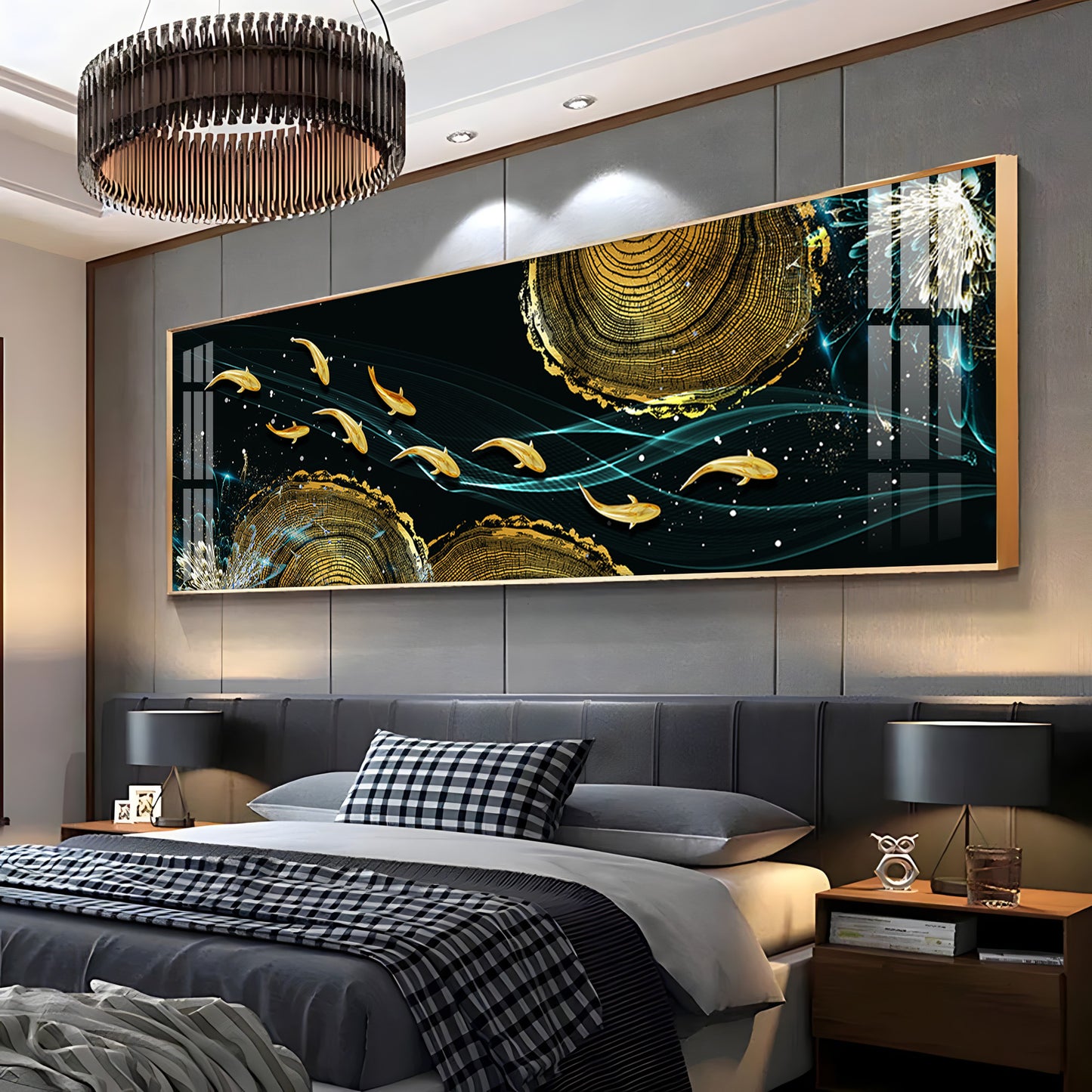 Luminous Fish Premium Acrylic Horizontal Wall Art