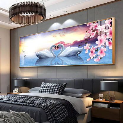 Love Of Swans Premium Acrylic Horizontal Wall Art