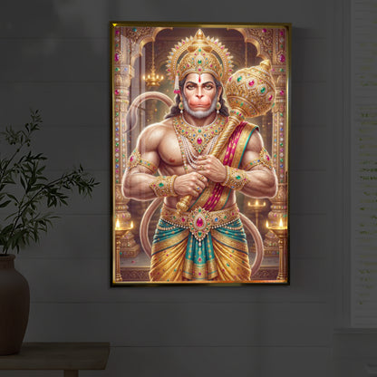 Jay Bajarangbali Modern Luxury Backlight Vertical Wall Art