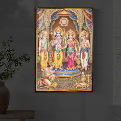 Ram Darbar Modern Luxury Backlight Vertical Wall Art