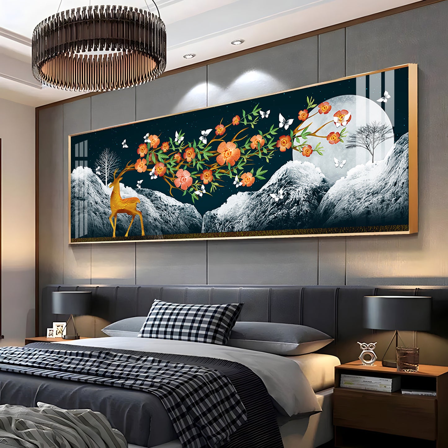 Deer At The Summit Premium Acrylic Horizontal Wall Art