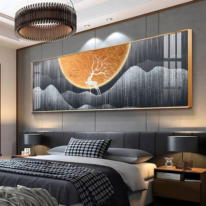 Deer in the Wild Premium Acrylic Horizontal Wall Art