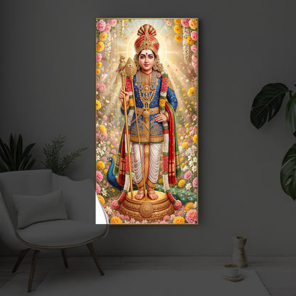 Murugan Ji Modern Luxury Backlight Vertical Wall Art