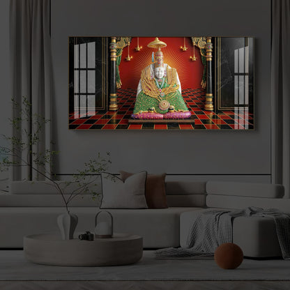 Shri Tulja Bhavani Modern Luxury Backlight Horizontal Wall Art