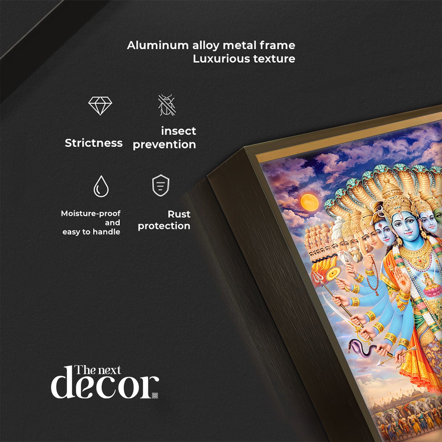 Lord Vishwaroop Modern Luxury Backlight Vertical Wall Art