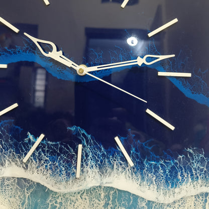 Multi Waves Epoxy Resin Wall Clock