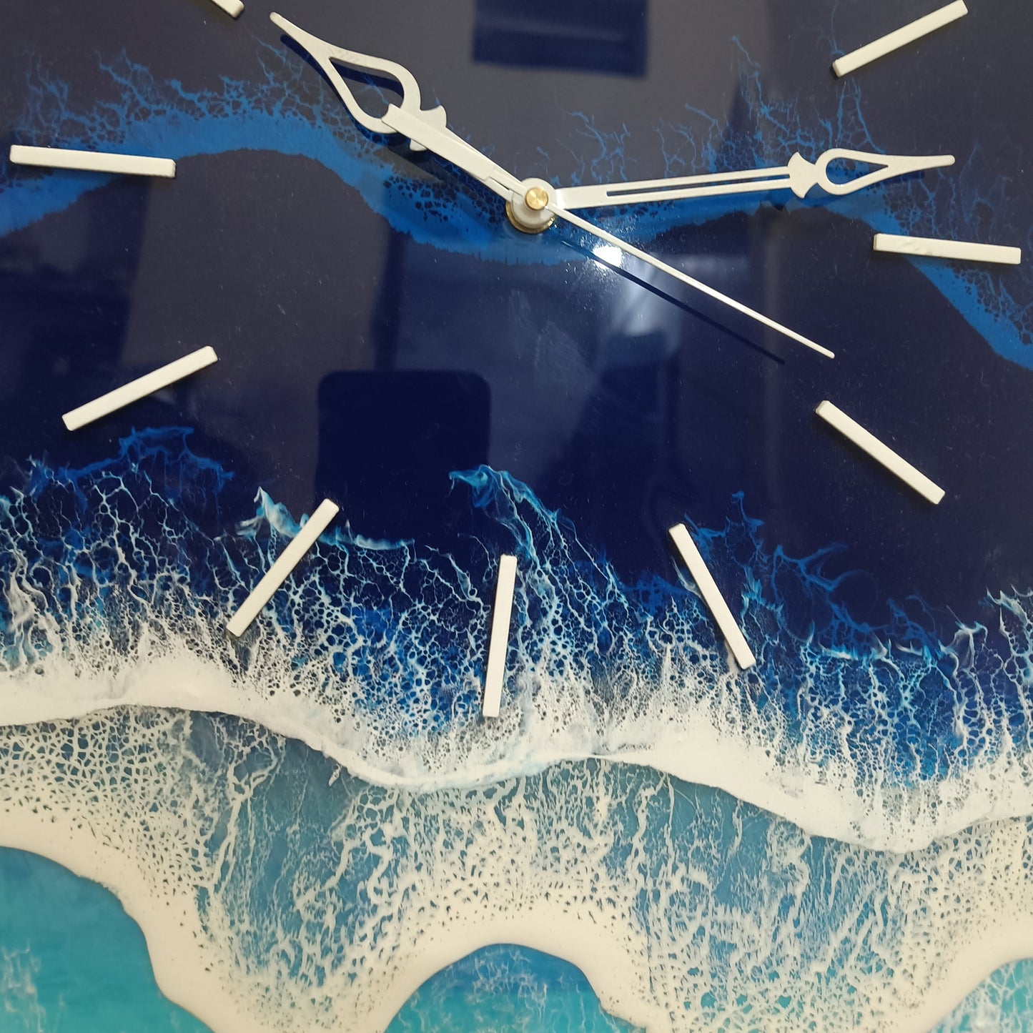 Multi Waves Epoxy Resin Wall Clock