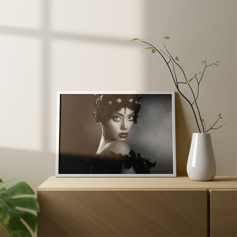 Anita in black Canvas Wall Art Without Glass