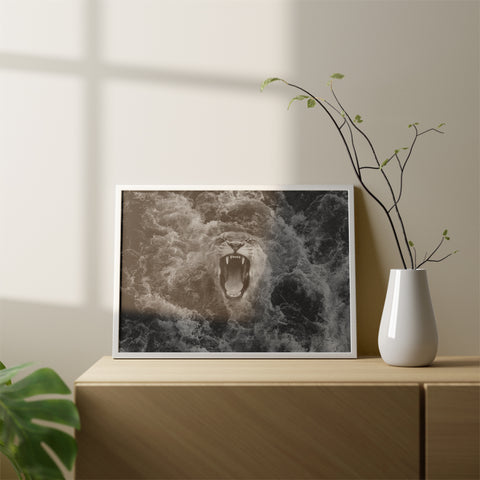 A lioness Canvas Wall Art Without Glass