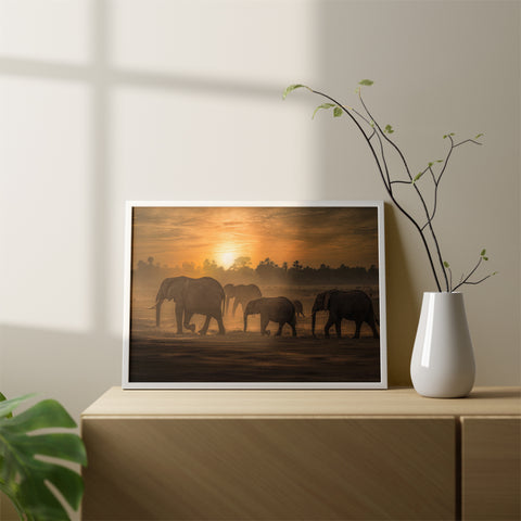 back home Canvas Wall Art Without Glass