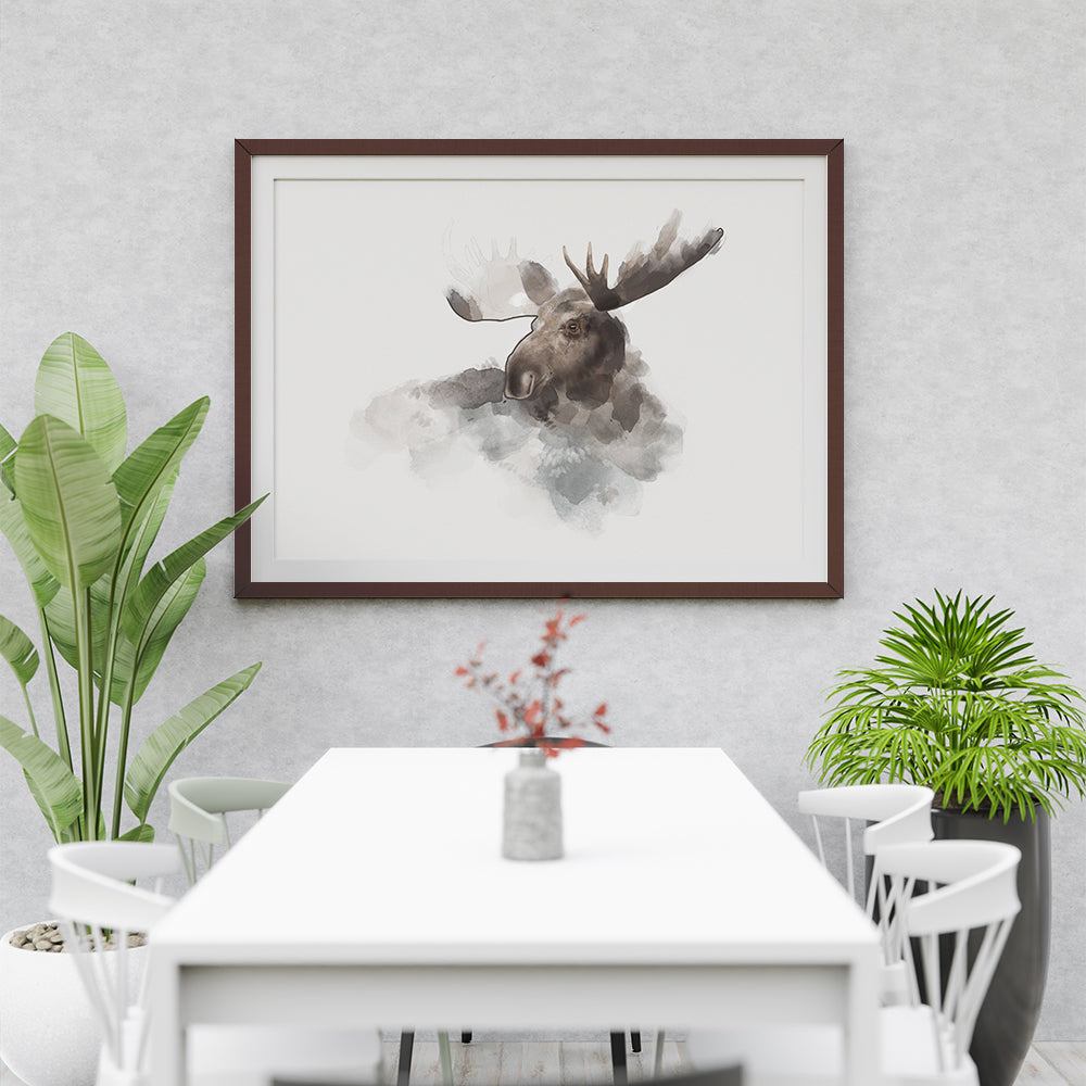 Elk Canvas Wall Art Without Glass