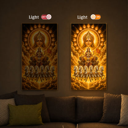 Lord Surya Modern Luxury Backlight Vertical Wall Art