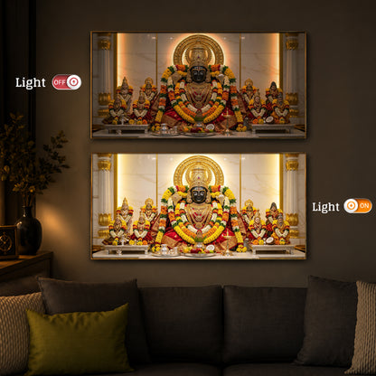 Badrinarayan Modern Luxury Backlight Horizontal Wall Art
