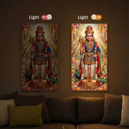 Murugan Ji Modern Luxury Backlight Vertical Wall Art