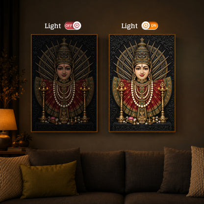 Renuka Devi Modern Luxury Backlight Vertical Wall Art