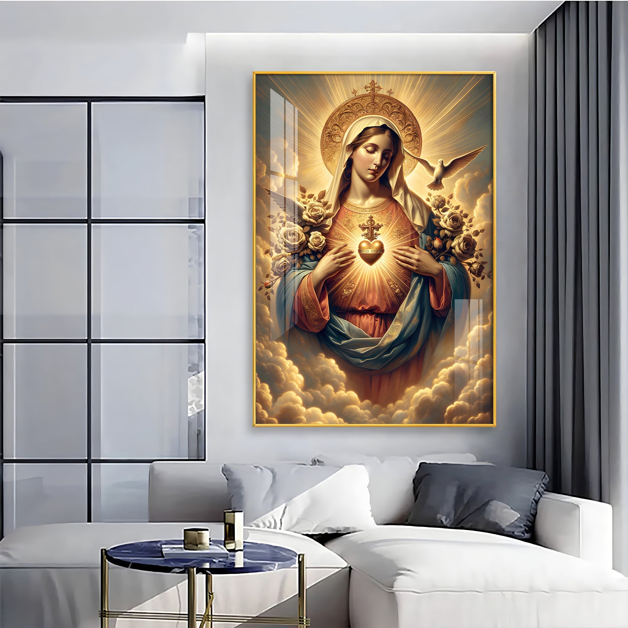 Angelic Harmony Premium Acrylic Vertical Wall Art - The Next Decor