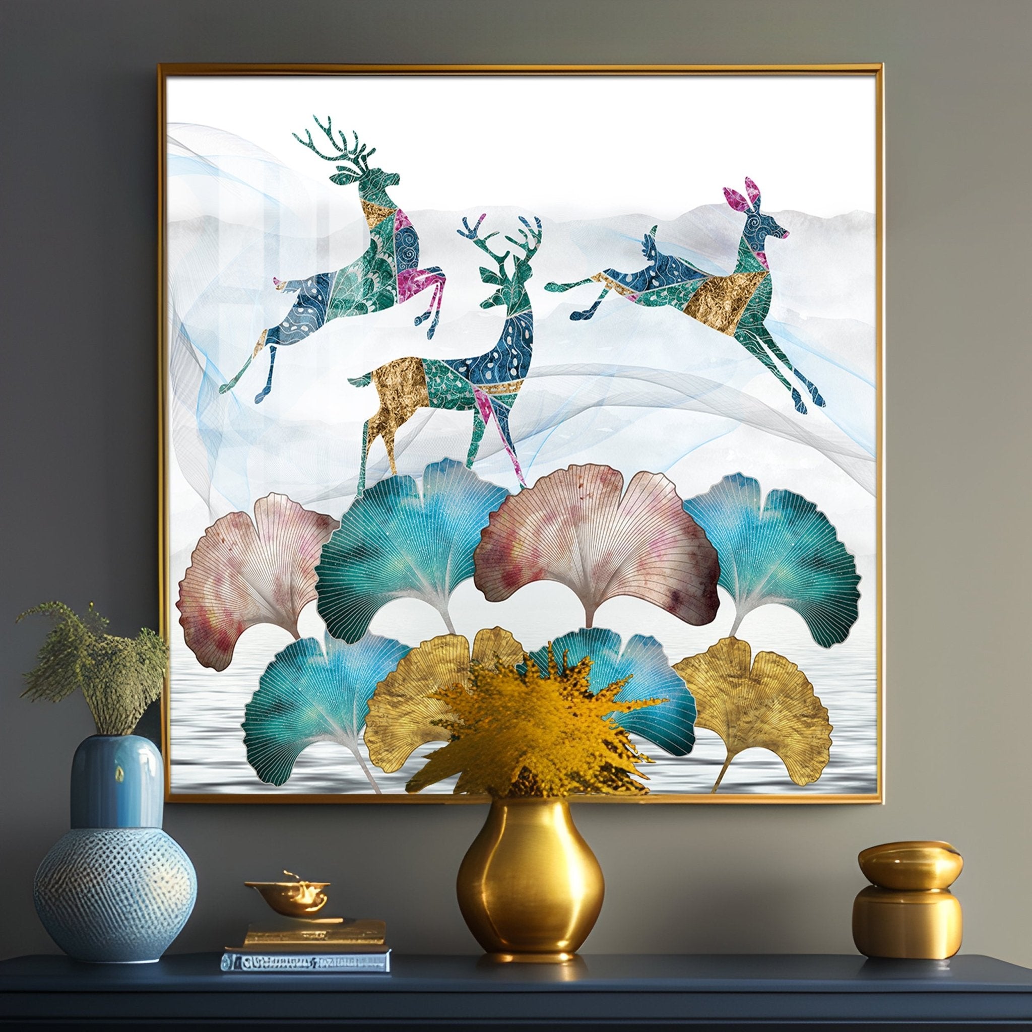 Artistic Conception Landscape Premium Acrylic Square Wall Art - The Next Decor