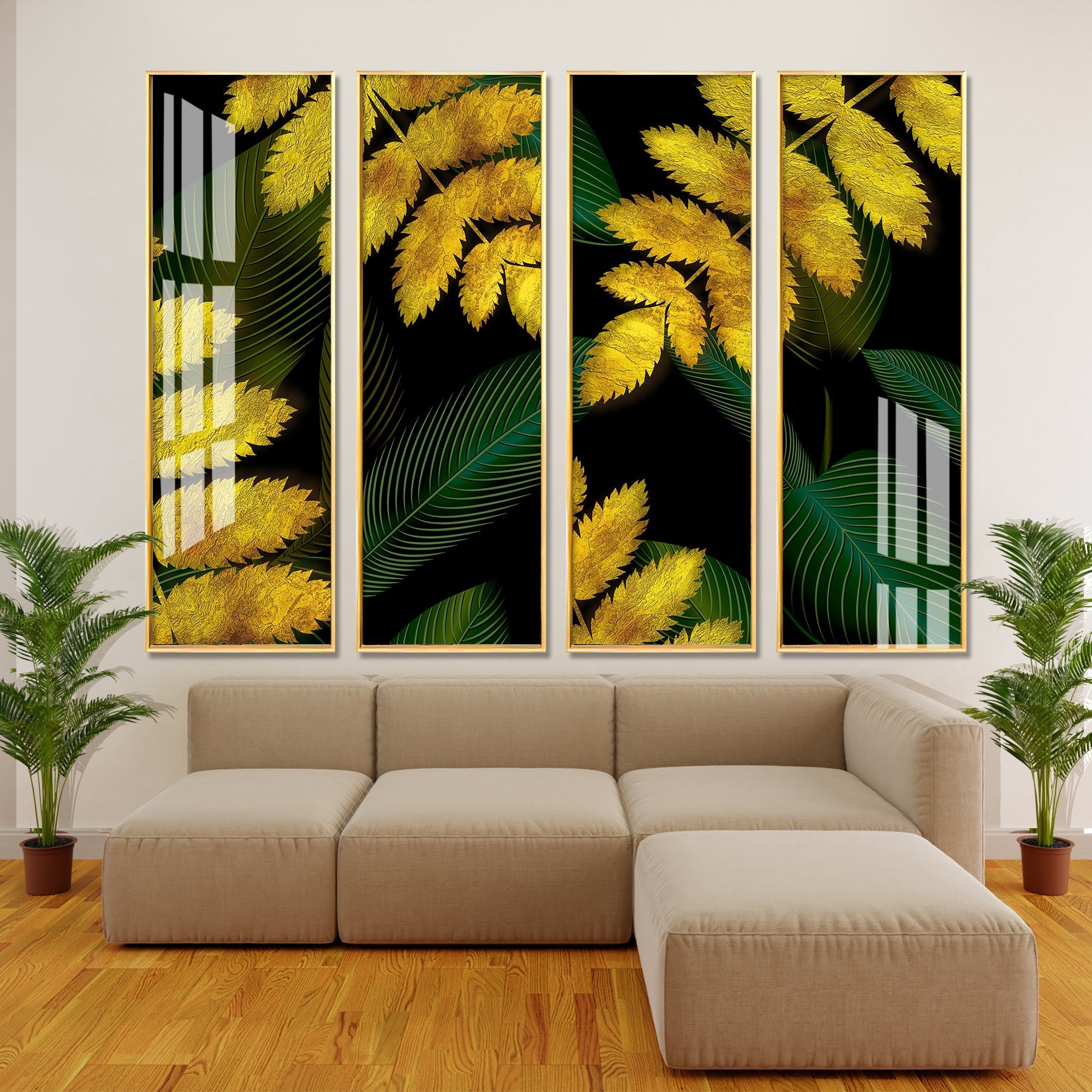 Autumn Season Premium Acrylic Vertical Wall Art (set of 4) - The Next Decor