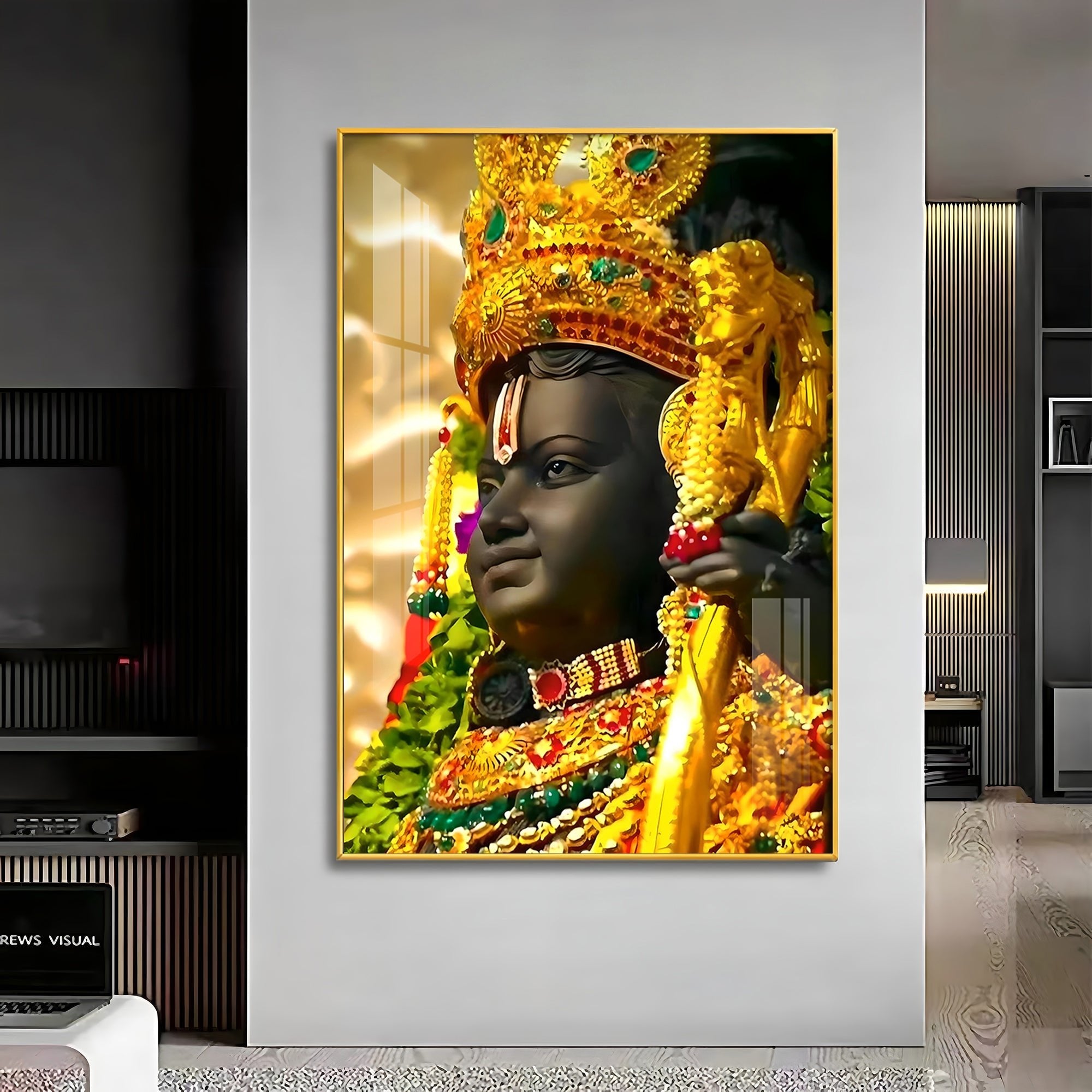 Ayodhya Darshan Premium Acrylic Vertical Wall Art - The Next Decor