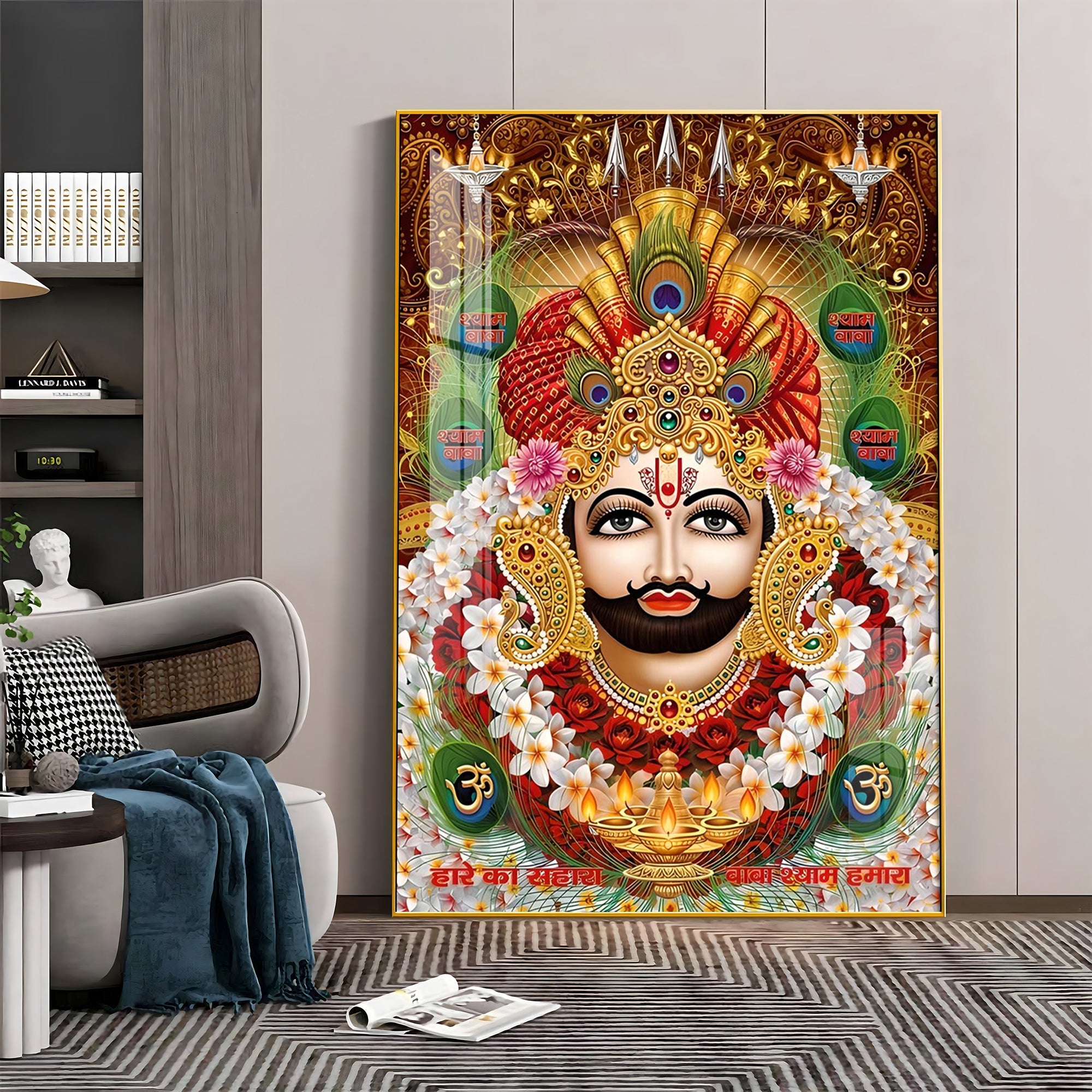 Baba Shyam Humara Premium Acrylic Vertical Wall Art - The Next Decor