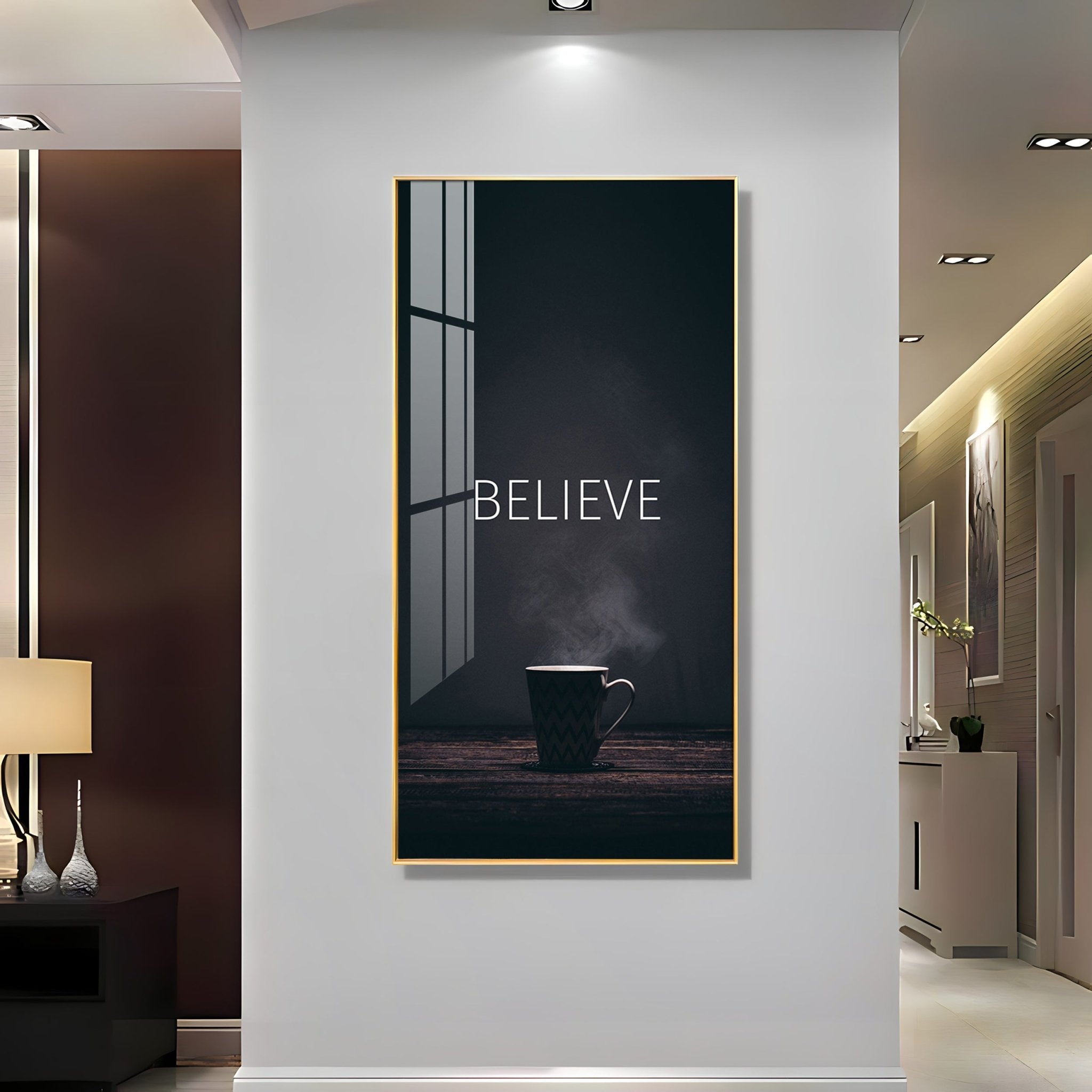 Believe Premium Acrylic Vertical Wall Art - The Next Decor