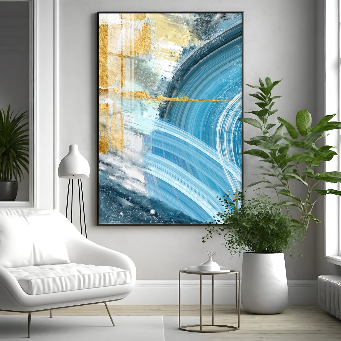 Celestial Wave Premium Acrylic Vertical Wall Art