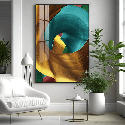 Multicolored Abstract Premium Acrylic Vertical Wall Art