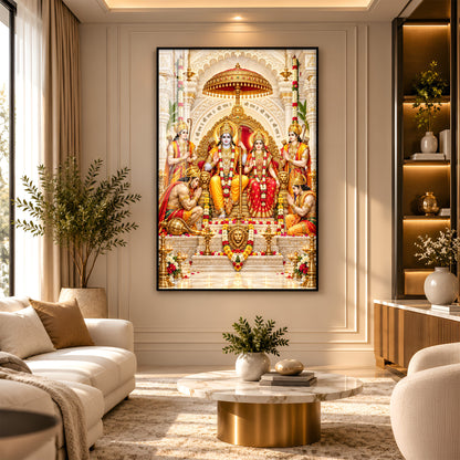 Ram Darbar Premium Acrylic Vertical Wall Art