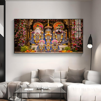 Ratna Shringar Darshan Of JagannathPuri Premium Acrylic Horizontal Wall Art
