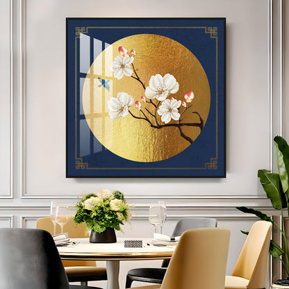 The Blooming Elegance Premium Acrylic Square Wall Art