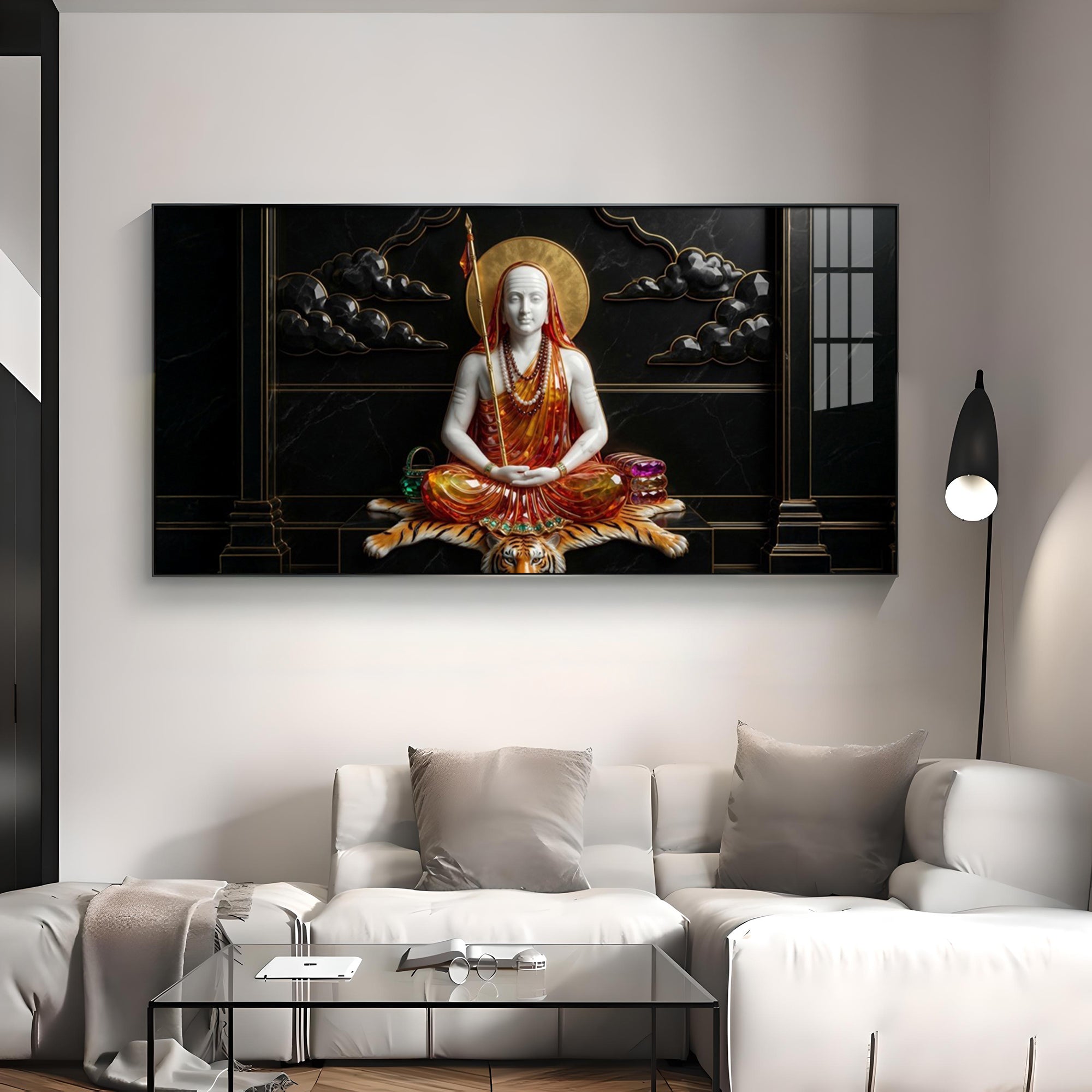 Jagadguru Adi Shankaracharya Premium Acrylic Horizontal Wall Art