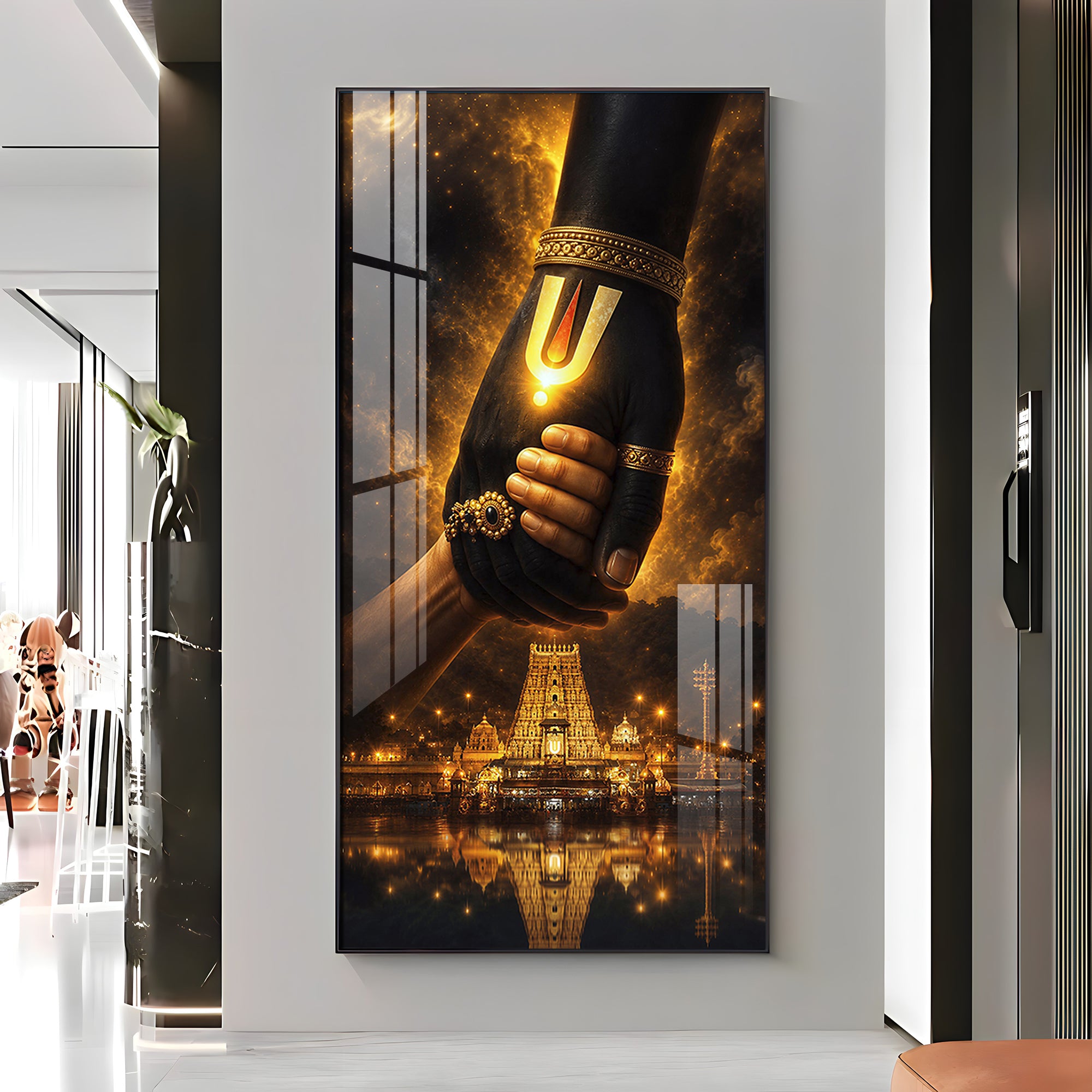 God Hand Of Spiritual Salvation Premium Acrylic Vertical Wall Art