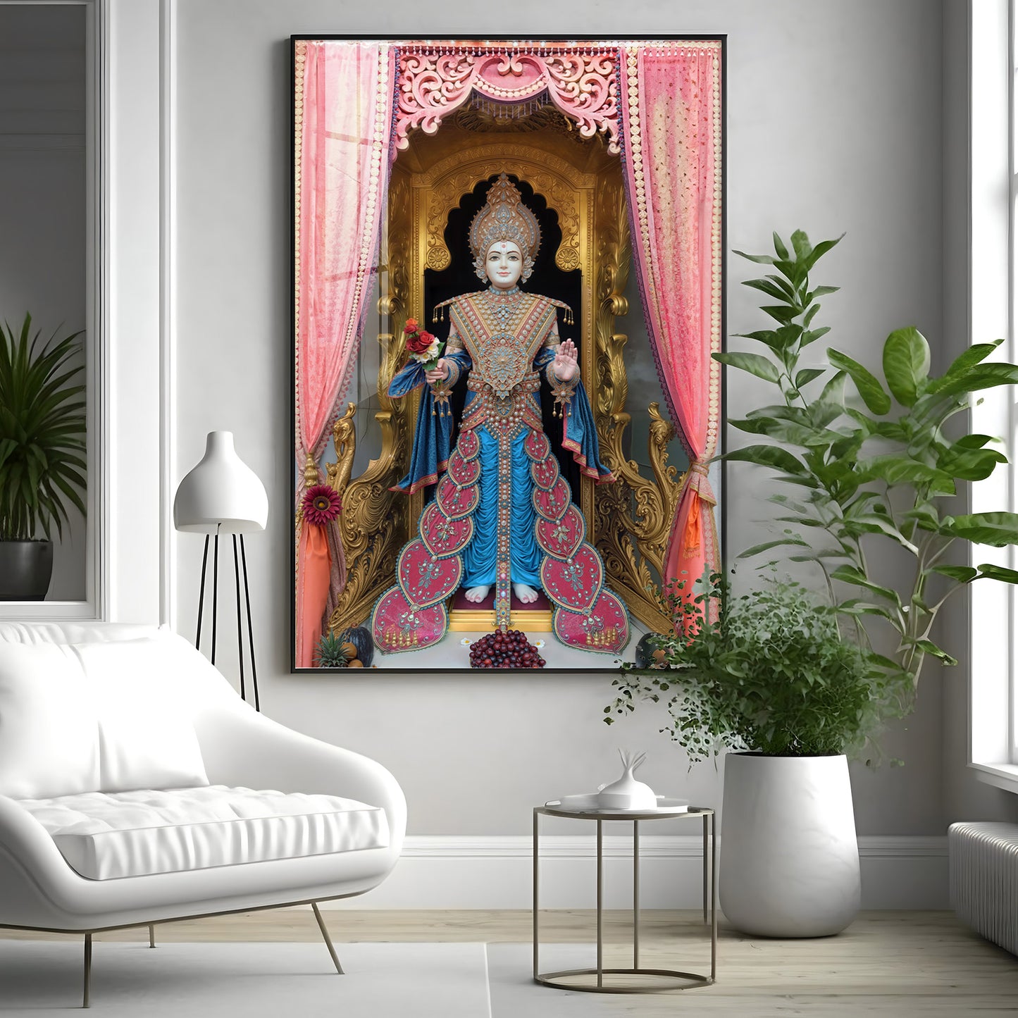 Shri Ghanshyam Maharaj Premium Acrylic Vertical Wall Art