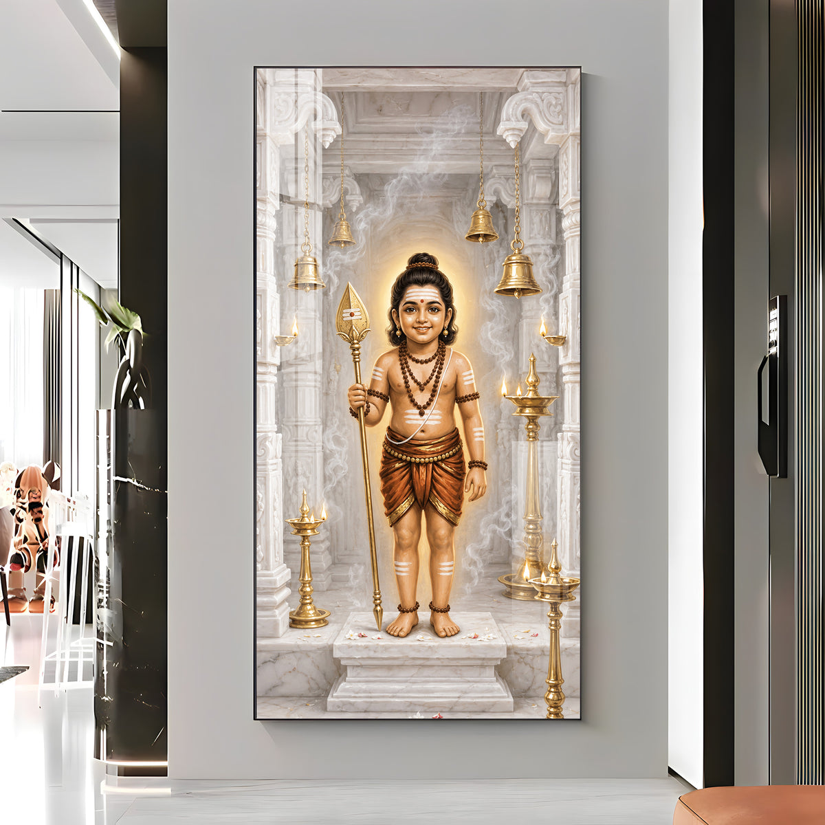 Child Lord Murugan Premium Acrylic Vertical Wall Art