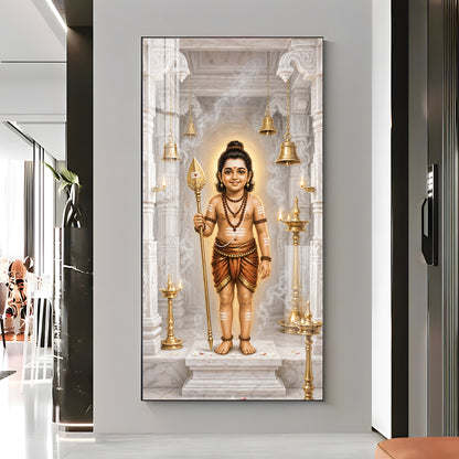 Child Lord Murugan Premium Acrylic Vertical Wall Art