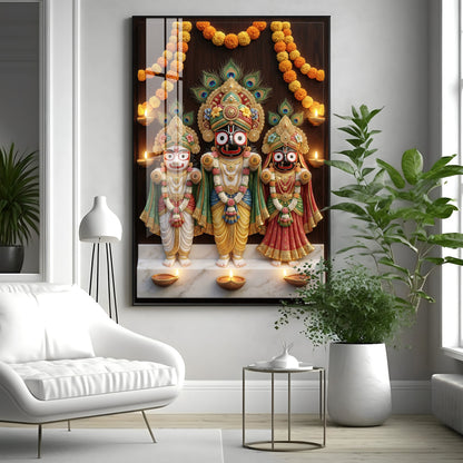Jagannath Mahaprabhu Premium Acrylic Vertical Wall Art