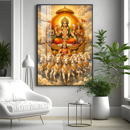 Jay Surya Dev Bhagwan Premium Acrylic Vertical Wall Art