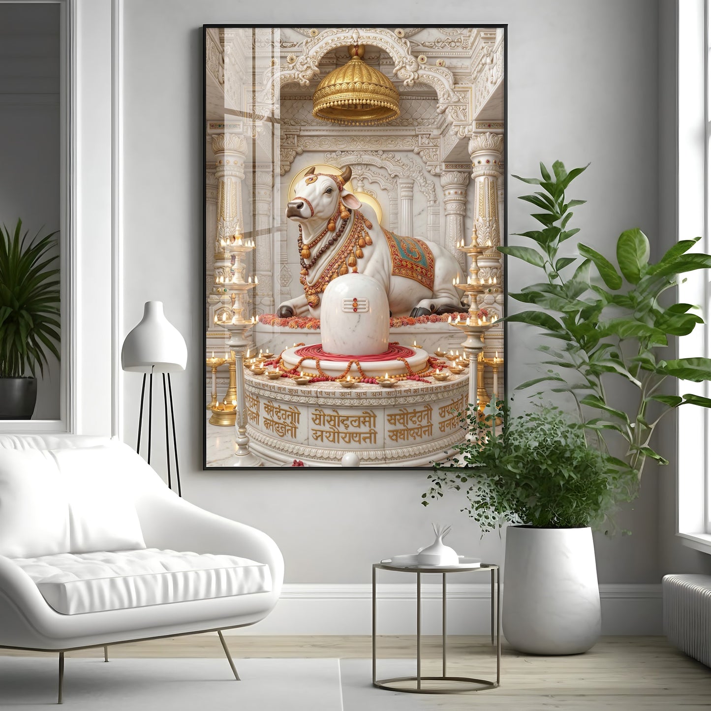 Depiction of Nandi Premium Acrylic Vertical Wall Art