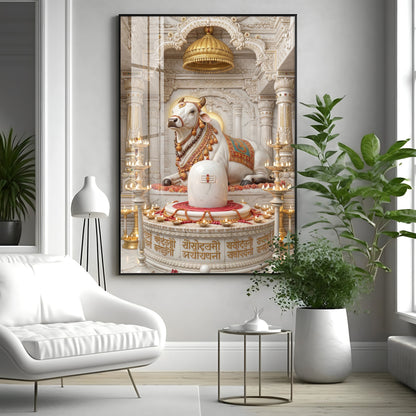 Depiction of Nandi Premium Acrylic Vertical Wall Art