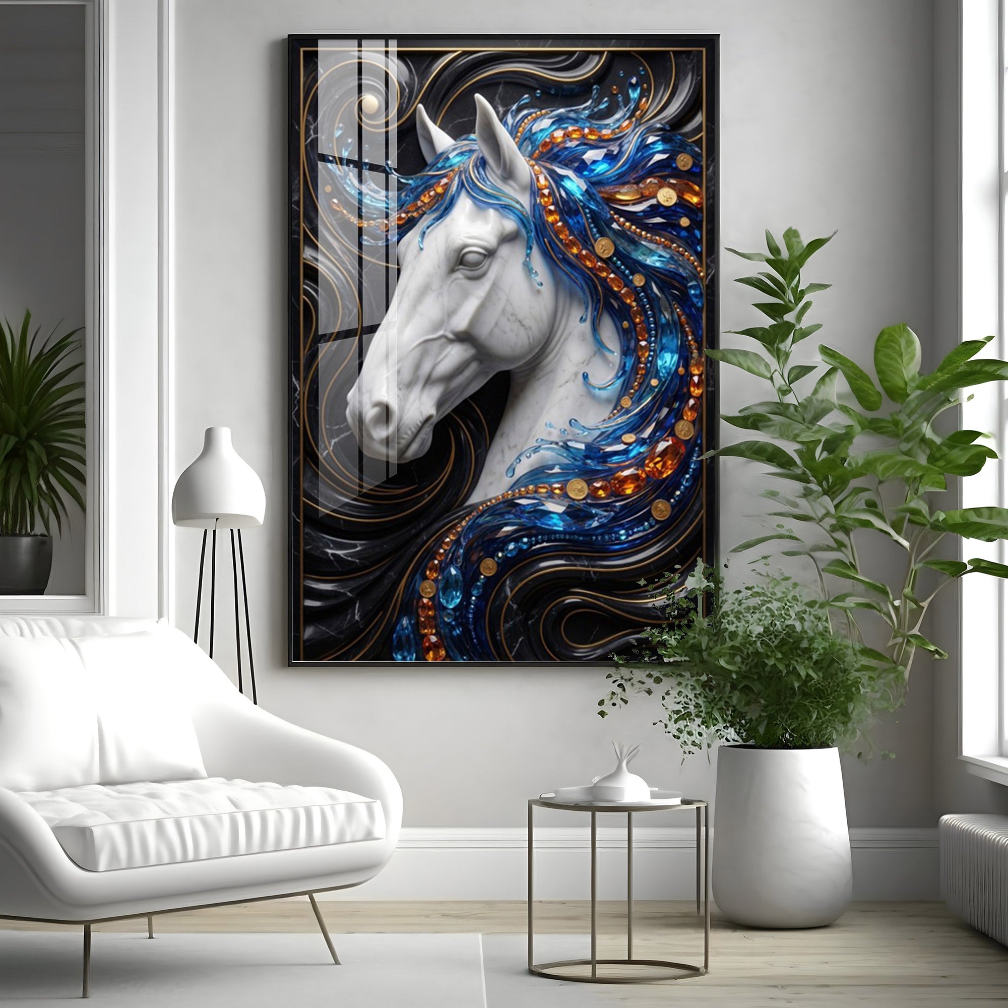Mystic Horse Premium Acrylic Vertical Wall Art